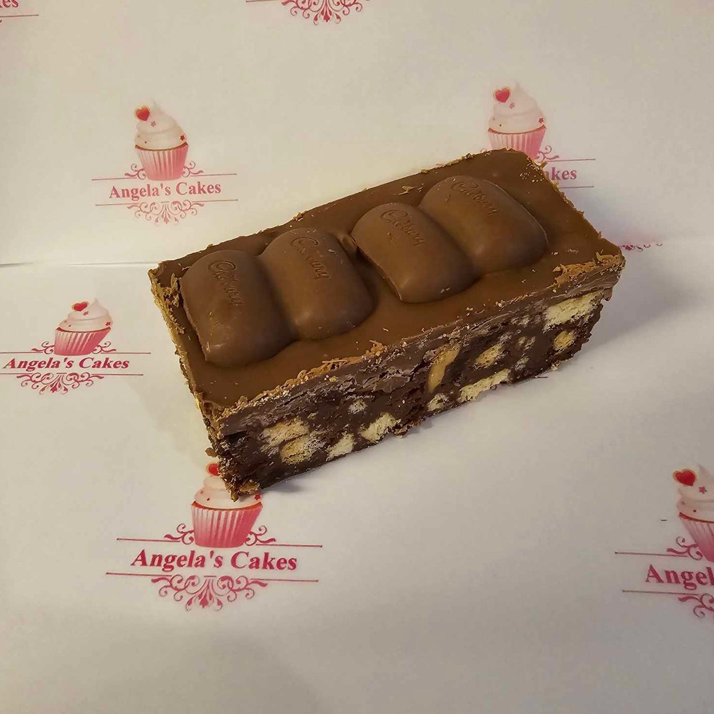 Dairy Milk Topped Tiffin x 1 Slice
