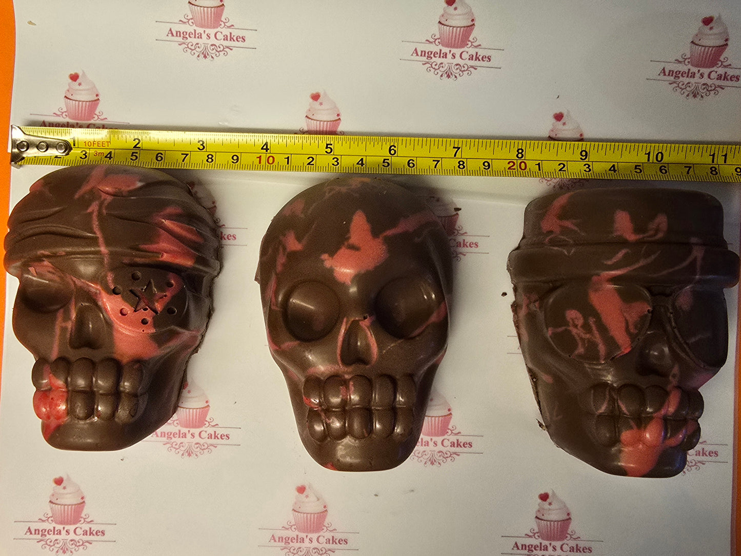 Halloween Brownie / Blondie Stuffed Skull x1