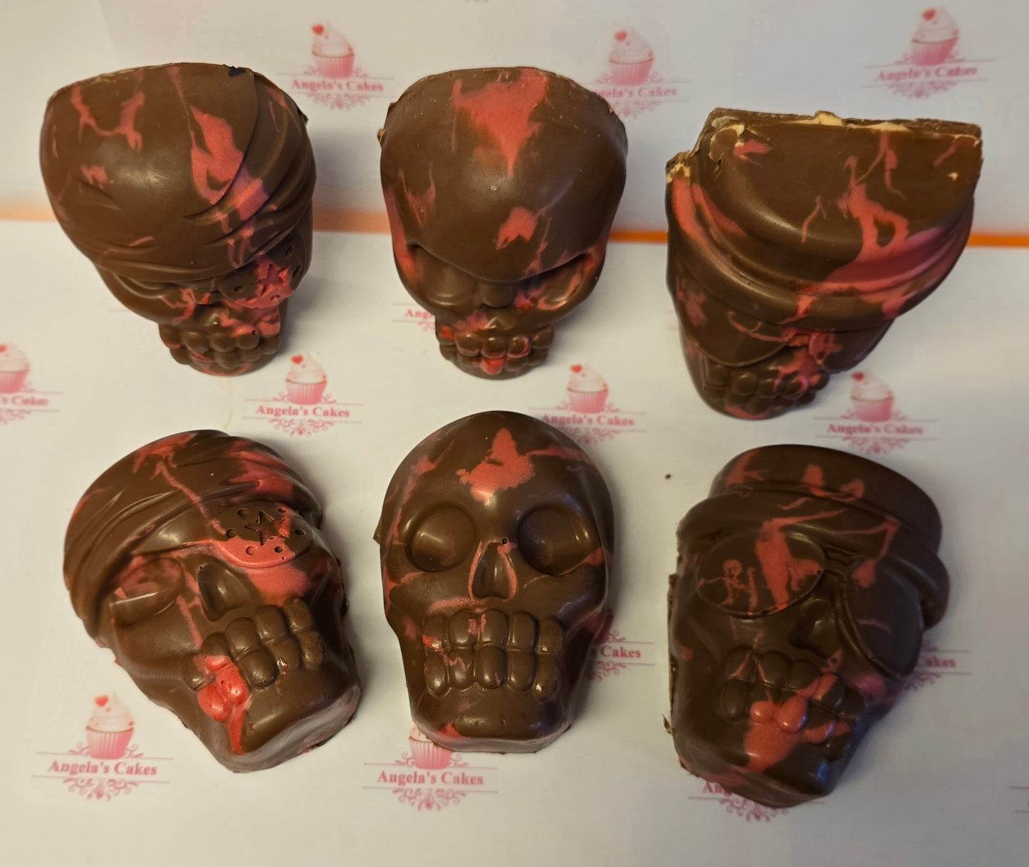 Halloween Brownie / Blondie Stuffed Skull x1