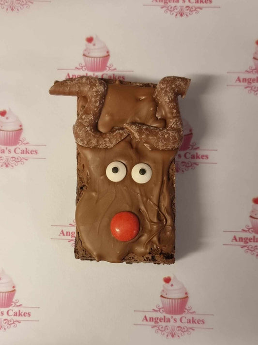 Reindeer Brownie x1 slice