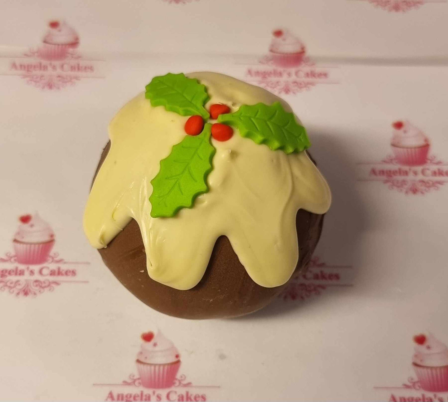 Christmas pudding brownie ball x1