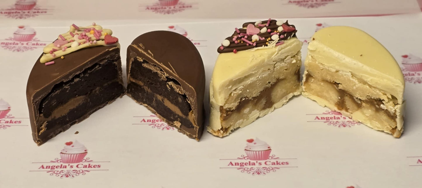 Valentines Stuffed Hearts - Brownie + Blondie