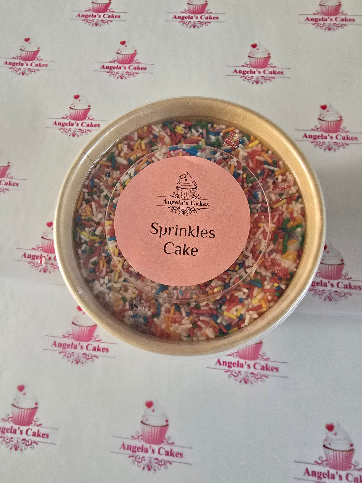 Sprinkles sponge - mini pot