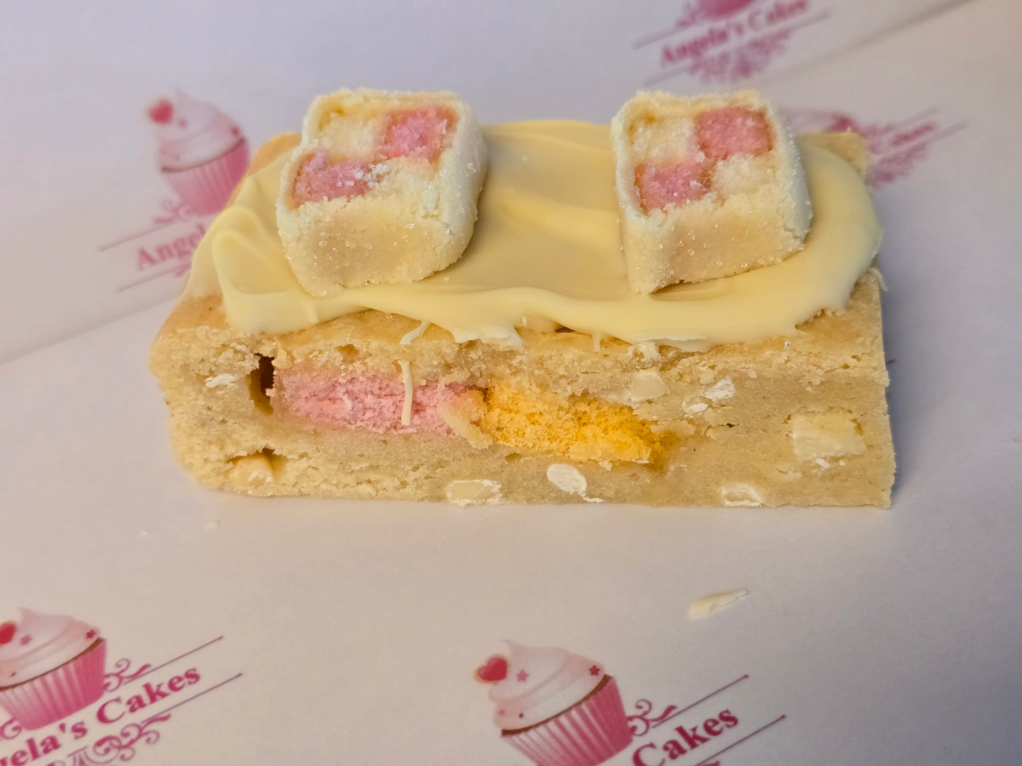 Batternberg blondie x1 slice