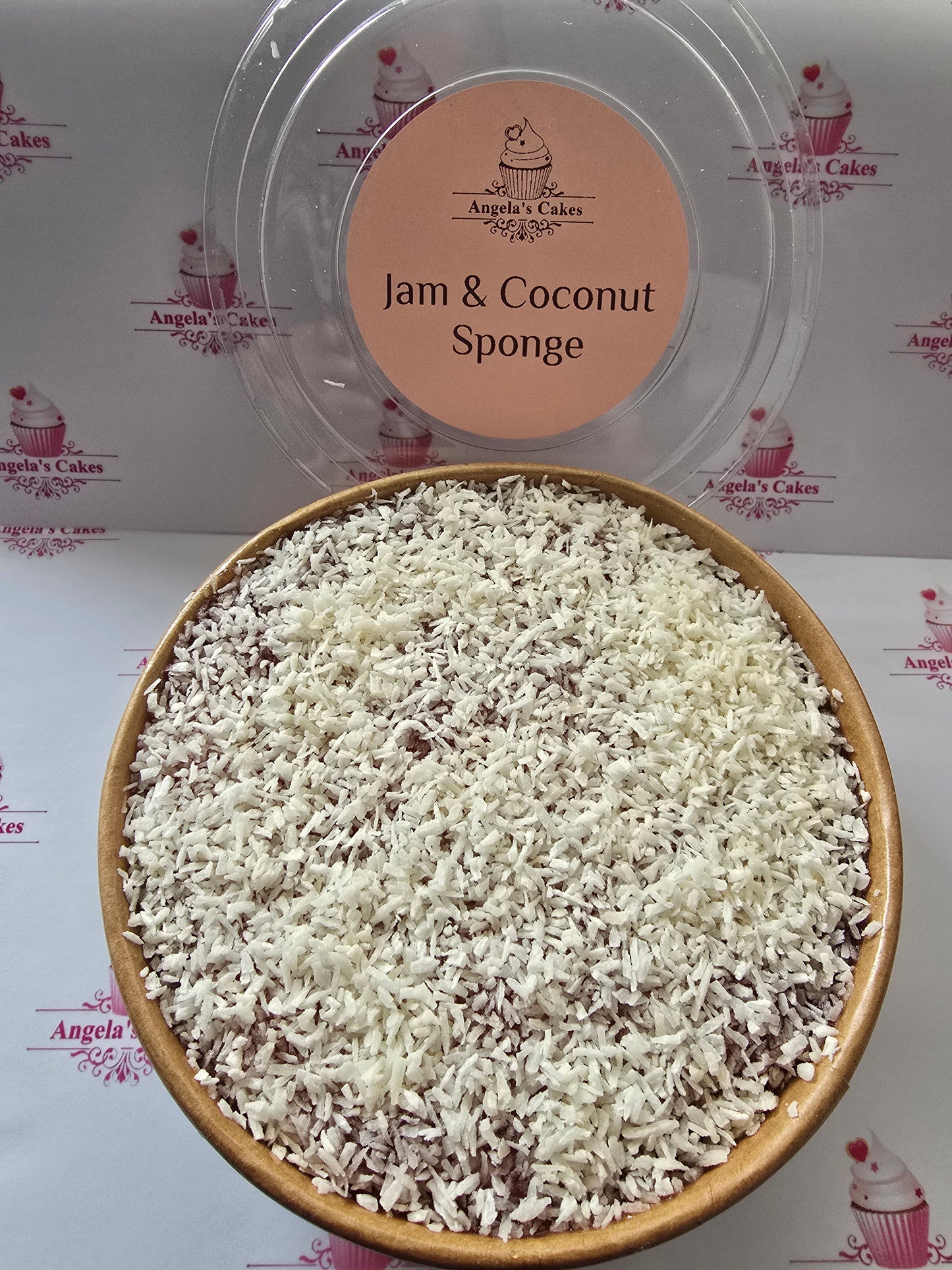 Jam & Coconut Sponge
