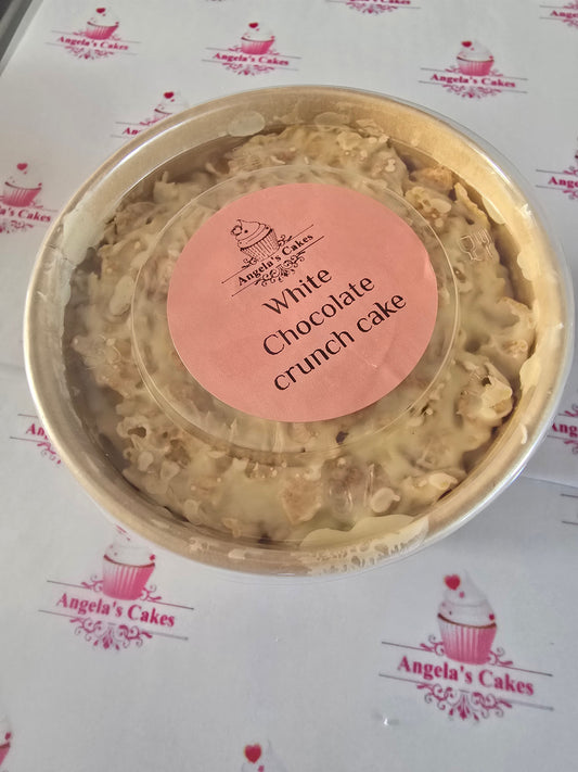 White Chocolate crunch cake mini pot
