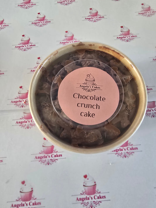 Chocolate crunch cake mini pot
